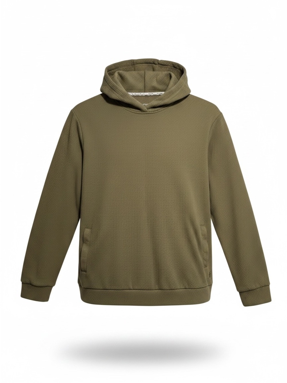 FRYE Men’s Donegal Textured Waffle Knit Pullover Hoodie Olive Green Size L